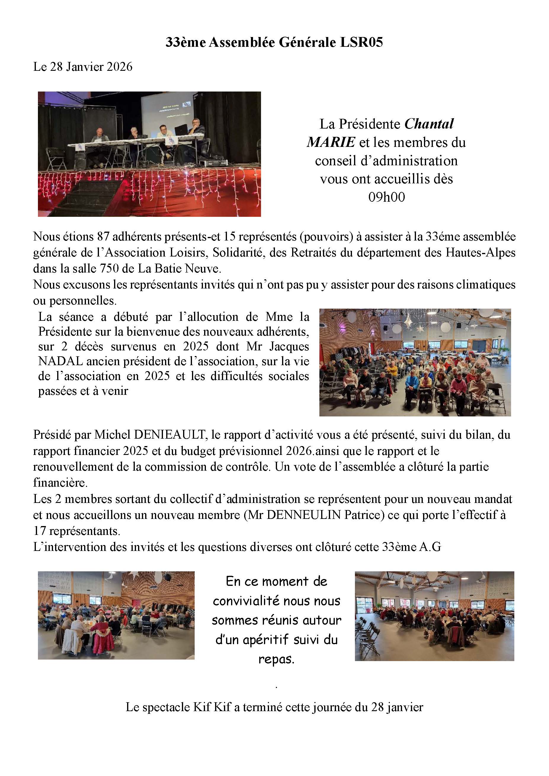 CR Assemblée Générale