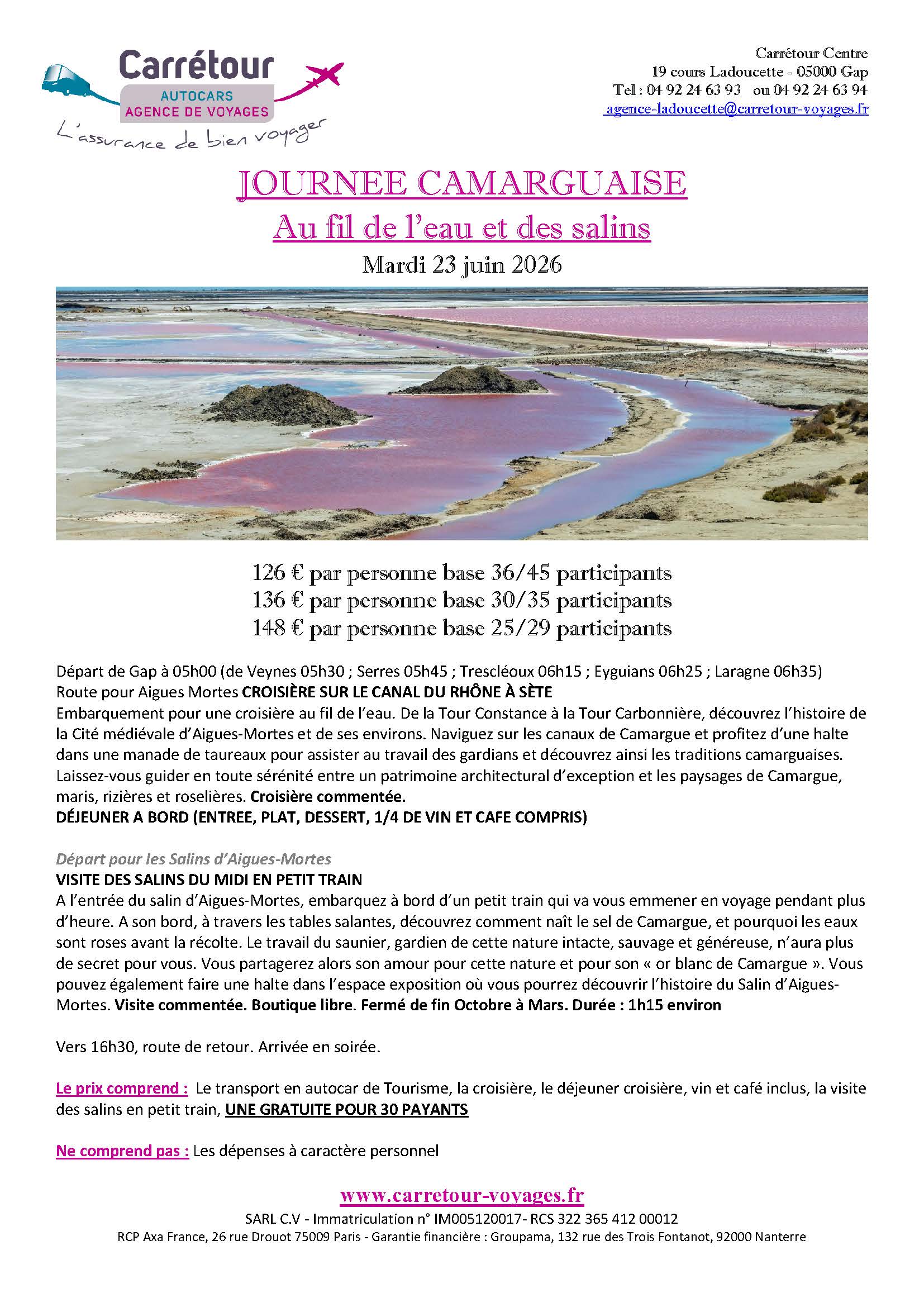 Camargue mardi 23 juin 2026